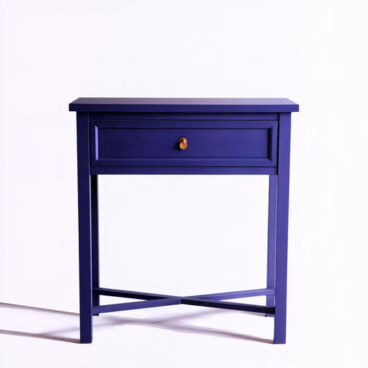 Consola con cajón y refuerzo cruzado - azul